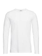 Sdvinton Tee Ls Tops T-shirts Long-sleeved White Solid