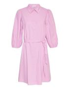 Mschcedrica Abiella 3/4 Shirt Dress Lyhyt Mekko Pink MSCH Copenhagen