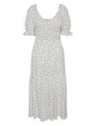 Yasmira Ss Long Dress S. Polvipituinen Mekko White YAS