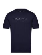 Jjsetra Tee Ss Crew Neck Tops T-shirts Short-sleeved Navy Jack & J S