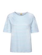 T-Shirt S/S Tops T-shirts & Tops Short-sleeved Blue Brandtex