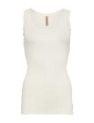 Sc-Sarona Tops T-shirts & Tops Sleeveless Cream Soyaconcept