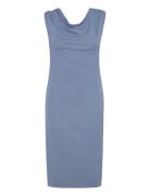 Cutout Jersey Off-The-Shoulder Dress Polvipituinen Mekko Blue Lauren R...