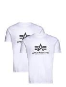 Basic T 2 Pack Designers T-shirts Short-sleeved White Alpha Industries