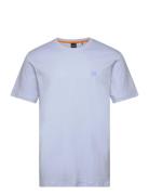 Tales Tops T-shirts Short-sleeved Blue BOSS