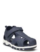 Baby Sandals W. Velcro Strap Shoes Summer Shoes Sandals Navy Color Kid...