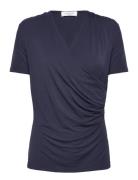 Rwbiarritz Ss T-Shirt Tops T-shirts & Tops Short-sleeved Navy Rosemund...