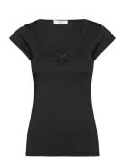Rwbillie Ss Top Tops T-shirts & Tops Short-sleeved Black Rosemunde