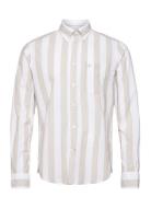 Block Stripe Bd Shirt Tops Shirts Casual Beige Morris