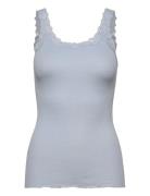 Rwbabette Silk Sl Deep Back Lace To Tops T-shirts & Tops Sleeveless Bl...