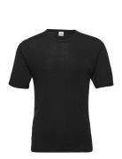 T-Shirts 1/4 Ærme Tops T-shirts Short-sleeved Black Dovre