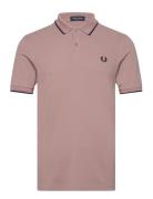 Twin Tipped Fp Shirt Tops Polos Short-sleeved Pink Fred Perry