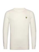 Cotton Merino Crew Jumper Tops Knitwear Round Necks White Lyle & Scott