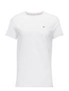 Tjm Xslim Jersey Tee Tops T-shirts Short-sleeved White Tommy Jeans