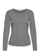 Kasic 1 Tshirt Tops T-shirts & Tops Long-sleeved Grey Fransa