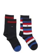 Th Kids Basic Stripe Sock 2P Sukat Multi/patterned Tommy Hilfiger