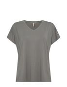 Sc-Marica Tops T-shirts & Tops Short-sleeved Grey Soyaconcept
