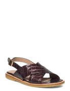 Sandals - Flat - Open Toe - Op Matalapohjaiset Sandaalit Brown ANGULUS