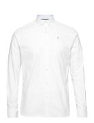 Oxford Plain L/S Tops Shirts Casual White Clean Cut Copenhagen