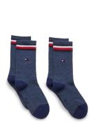 Th Kids Iconic Sports Sock 2P Sukat Blue Tommy Hilfiger