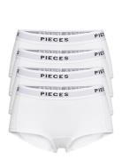 Pclogo Lady 4 Pack Solid Noos Bc Hipsterit Alushousut Alusvaatteet Whi...