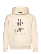 Polo Bear Fleece Hoodie Tops Sweat-shirts & Hoodies Hoodies Cream Polo...