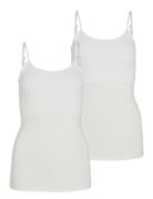 Visurface Strap Top New 2-Pack Tops T-shirts & Tops Sleeveless White V...