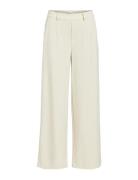 Objlisa Wide Pant Noos Bottoms Trousers Wide Leg Cream Object