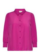 Kacatia Shirt Tops Shirts Long-sleeved Pink Kaffe