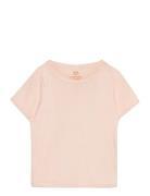 Rib Jersey T-Shirt Tops T-shirts Short-sleeved Pink Copenhagen Colors