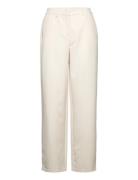 Vikamma Hw Pant Bottoms Trousers Straight Leg Cream Vila