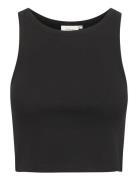 Drewgz Cropped Top Tops T-shirts & Tops Sleeveless Black Gestuz