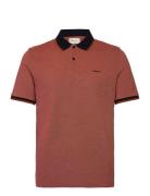 4-Col Oxford Ss Pique Tops Polos Short-sleeved Orange GANT