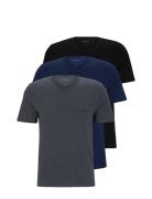 Tshirtvn 3P Classic Tops T-shirts Short-sleeved Blue BOSS