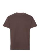 Sddanton Ss Tops T-shirts Short-sleeved Brown Solid