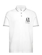 Polo Tops Polos Short-sleeved White Armani Exchange