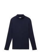 T-Shirt Rollneck Tops Knitwear Turtleneck Navy Tom Tailor