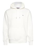 Reg Shield Hoodie Tops Sweat-shirts & Hoodies Hoodies White GANT