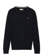 Shield Classic Cotton C-Neck Tops Knitwear Pullovers Navy GANT