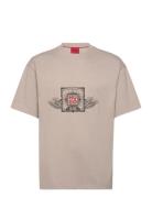 Deytimo Tops T-shirts Short-sleeved Brown HUGO