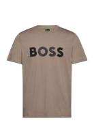 Tee 1 Sport T-shirts Short-sleeved Brown BOSS
