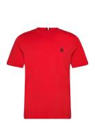 Monogram Imd Tee Tops T-shirts Short-sleeved Red Tommy Hilfiger