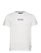 Small Hilfiger Tee Tops T-shirts Short-sleeved White Tommy Hilfiger