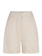 Linen Shorts Bottoms Shorts Casual Shorts Beige Gina Tricot