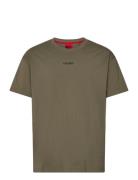 Linked T-Shirt Designers T-shirts Short-sleeved Green HUGO
