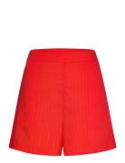 Striped Printed Shorts Bottoms Shorts Casual Shorts Red Mango