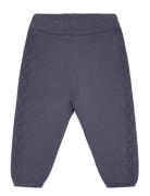 Pants Knit Bottoms Trousers Navy Fixoni