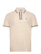 Org Cttn Earl Mesh P Tops Polos Short-sleeved Beige Original Penguin