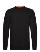 Tempesto Tops T-shirts Long-sleeved Black BOSS