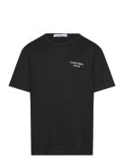 Ckj Stack Logo T-Shirt Tops T-shirts Short-sleeved Black Calvin Klein